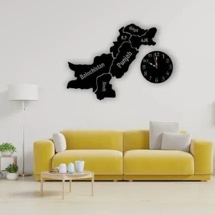 ZF Pakistan Map | Wall Clock