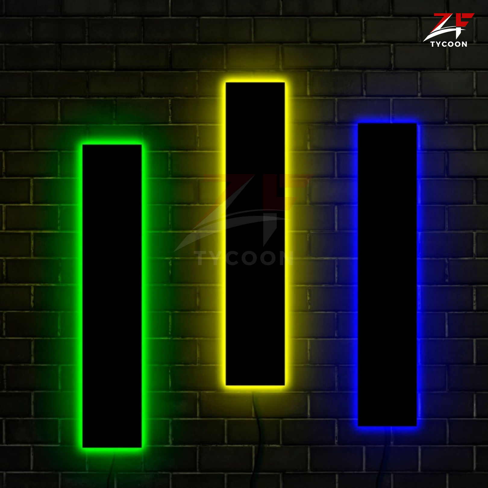 ZF Gaming room Wooden Led light, Gaming Room Decor, Multiple colours Led lights for gaming room, Gaming zone led decor, Led wall panels, Gamer room led decor
