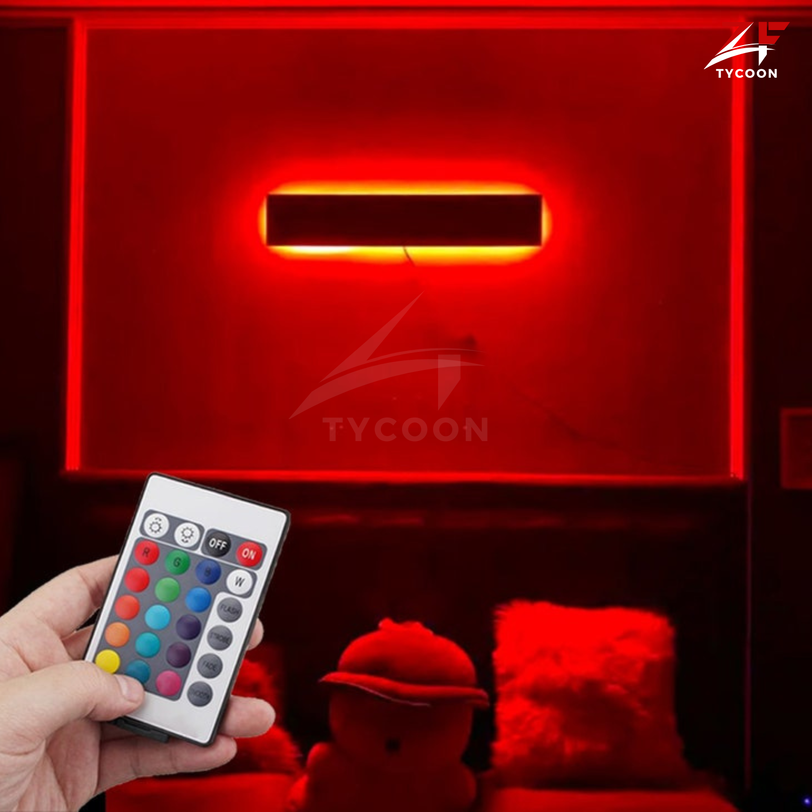 ZF Gaming room Wooden Led light, Gaming Room Decor, Multiple colours Led lights for gaming room, Gaming zone led decor, Led wall panels, Gamer room led decor