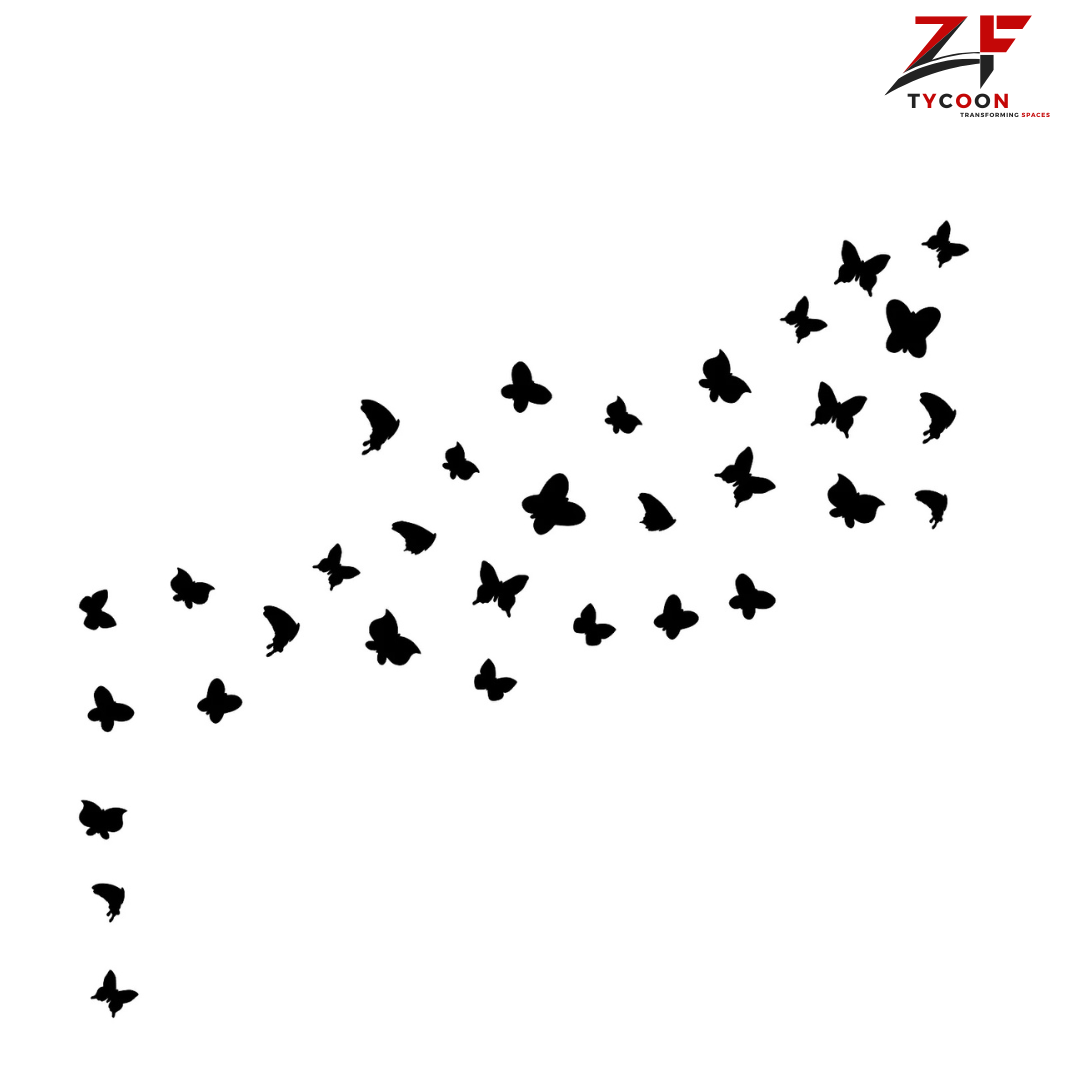 ZF Pack of 20 Plus Wooden Butterflies for Your Kids Bedroom Wall Decoration