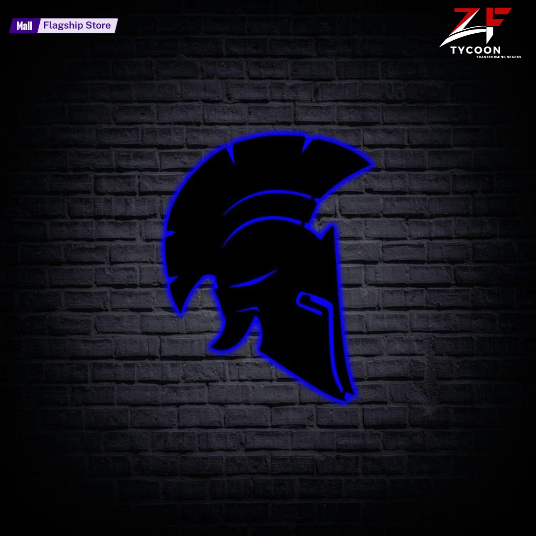 ZF Spartan 3D WALL LED LAMP , Gladiator led Light, led wall decor , Gamming room decor , gaming room decor , kids decor