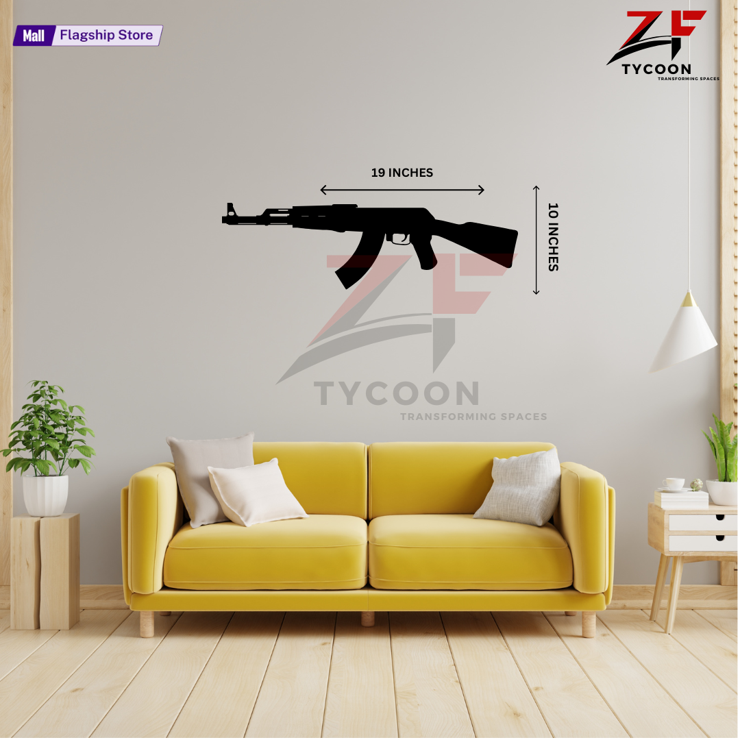 ZF AK47 Wooden Led Sign Lamp, Custom AK47 Wall Light, RGB Led Wall Lights, Custom Wall Sign, Game Room Led Light, Home Decor, Birthday Gift