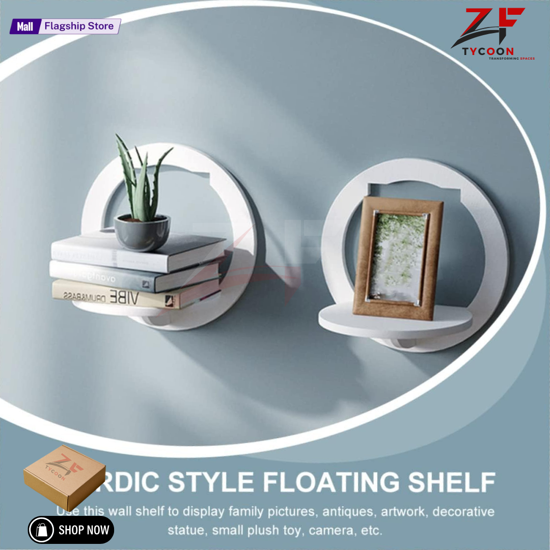 ZF Cat shape Wall Shelf, Wall Shelves, Wooden Wall Shelf For kids, girls, bed room, Laser cut floating Shelf White/Brown/Black