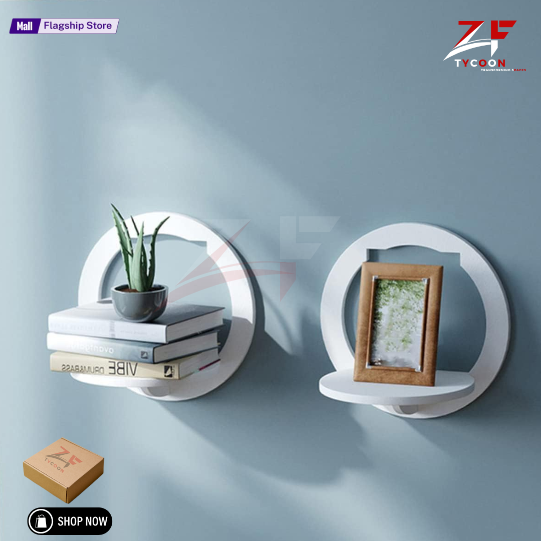 ZF Cat shape Wall Shelf, Wall Shelves, Wooden Wall Shelf For kids, girls, bed room, Laser cut floating Shelf White/Brown/Black