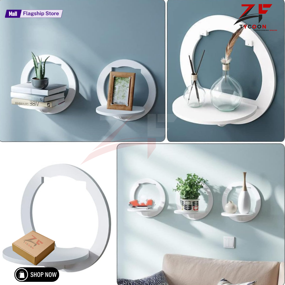 ZF Cat shape Wall Shelf, Wall Shelves, Wooden Wall Shelf For kids, girls, bed room, Laser cut floating Shelf White/Brown/Black