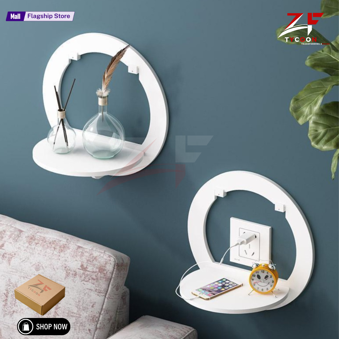 ZF Cat shape Wall Shelf, Wall Shelves, Wooden Wall Shelf For kids, girls, bed room, Laser cut floating Shelf White/Brown/Black