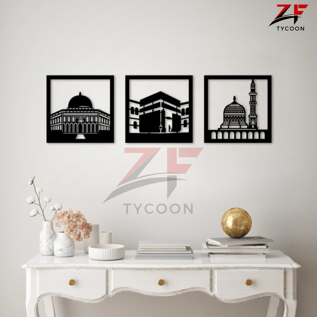 ZF Modern WallDecor Hanging Decor | 3D DIY Laser Cut Cnc | Wall Art Design Decoration | Home Decor Living Room