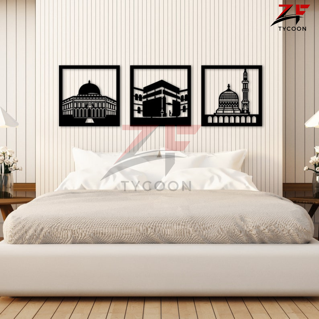 ZF Modern WallDecor Hanging Decor | 3D DIY Laser Cut Cnc | Wall Art Design Decoration | Home Decor Living Room