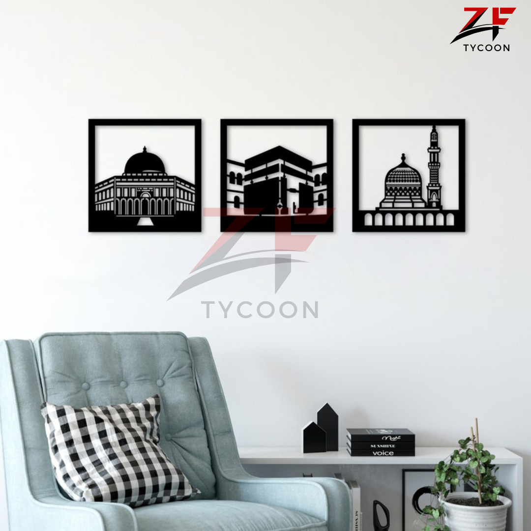 ZF Modern WallDecor Hanging Decor | 3D DIY Laser Cut Cnc | Wall Art Design Decoration | Home Decor Living Room