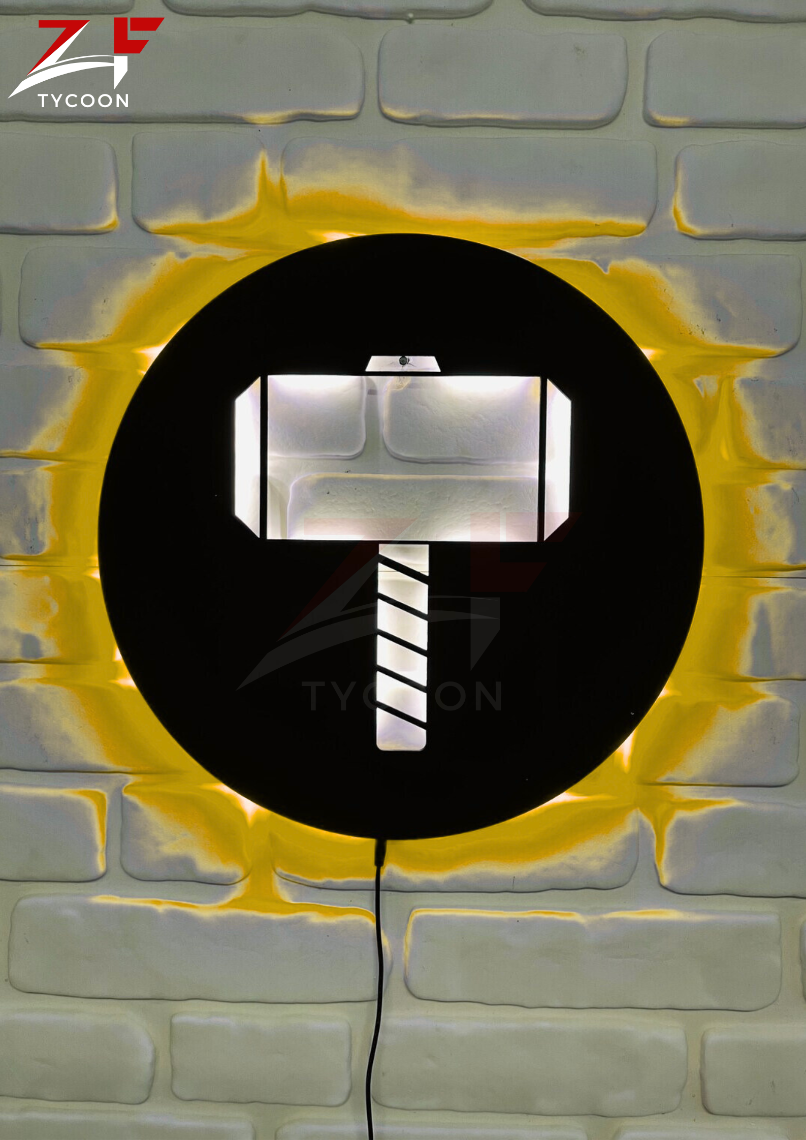 ZF Thor's Hammer | Led Wall Art