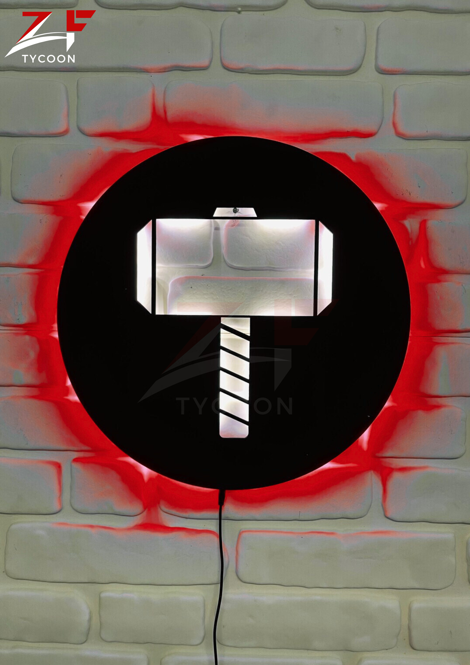 ZF Thor's Hammer | Led Wall Art