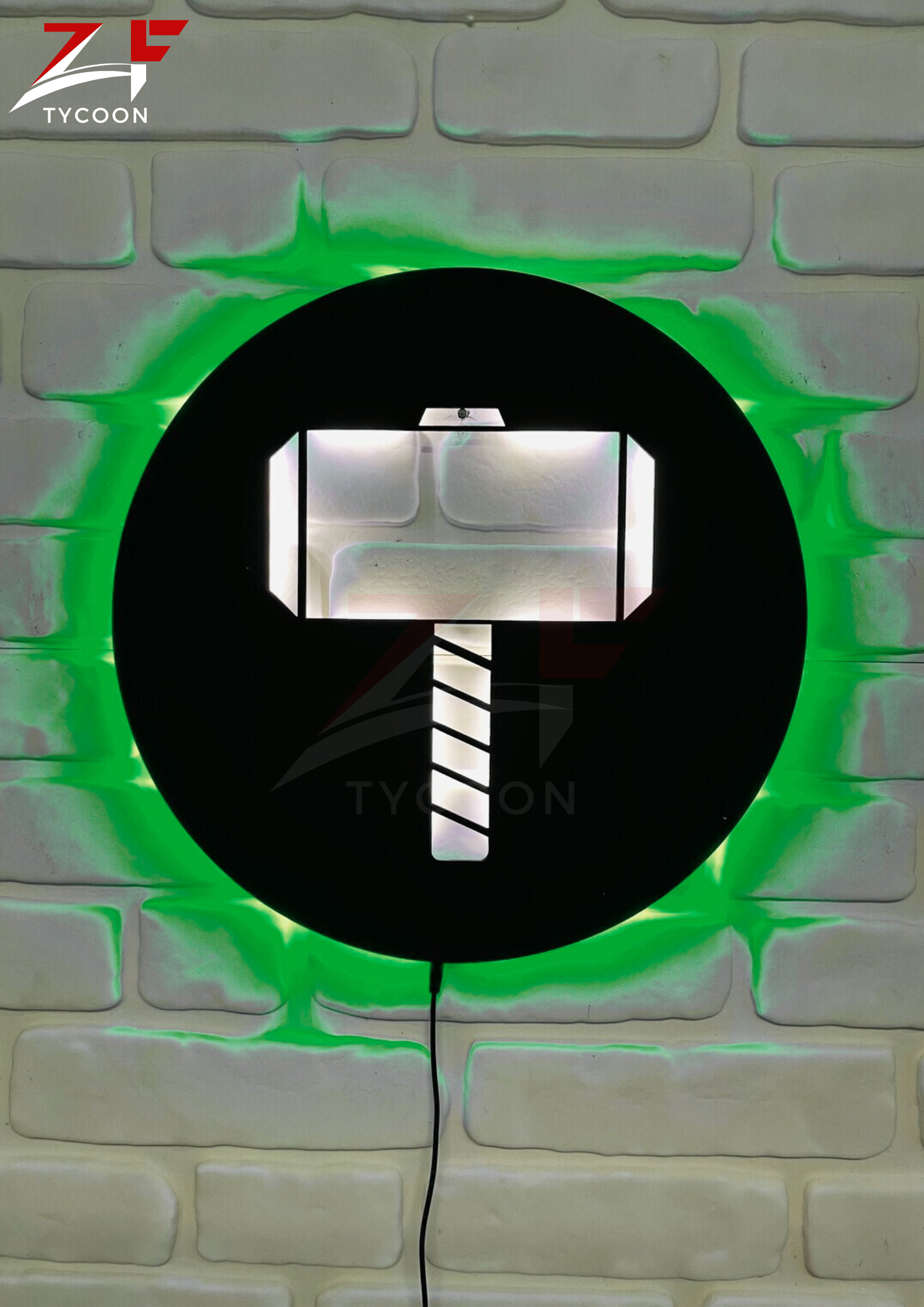 ZF Thor's Hammer | Led Wall Art