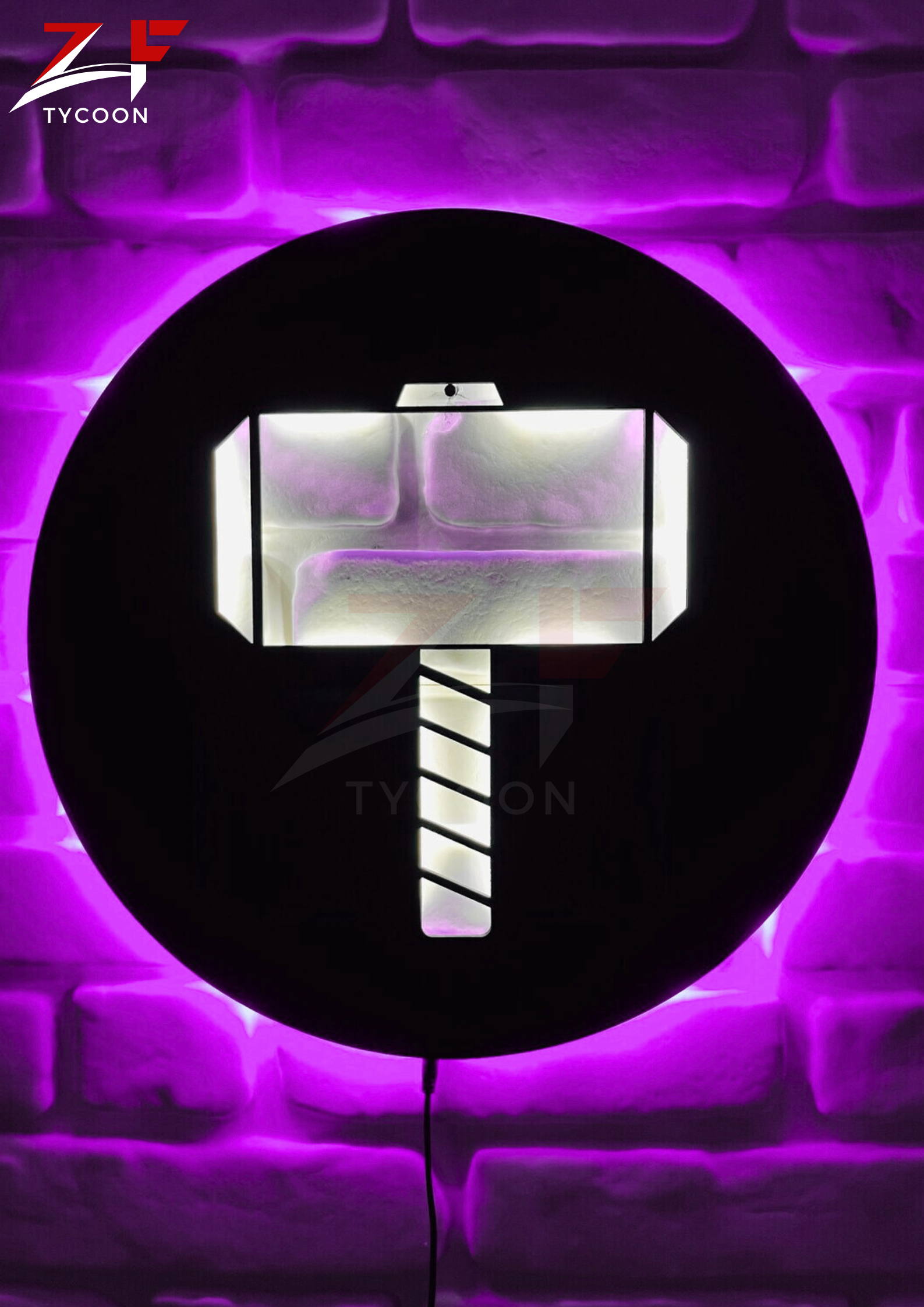 ZF Thor's Hammer | Led Wall Art