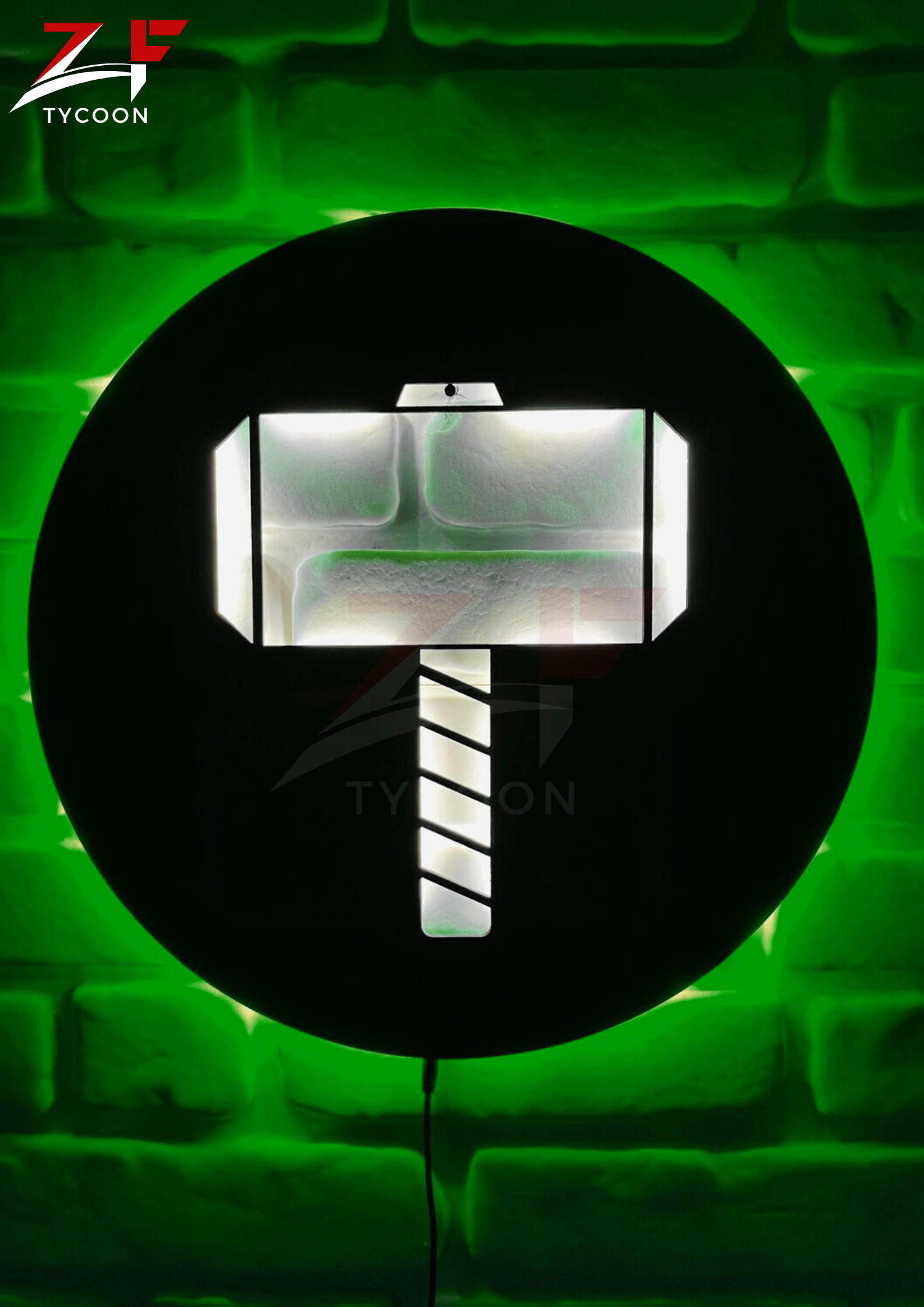 ZF Thor's Hammer | Led Wall Art