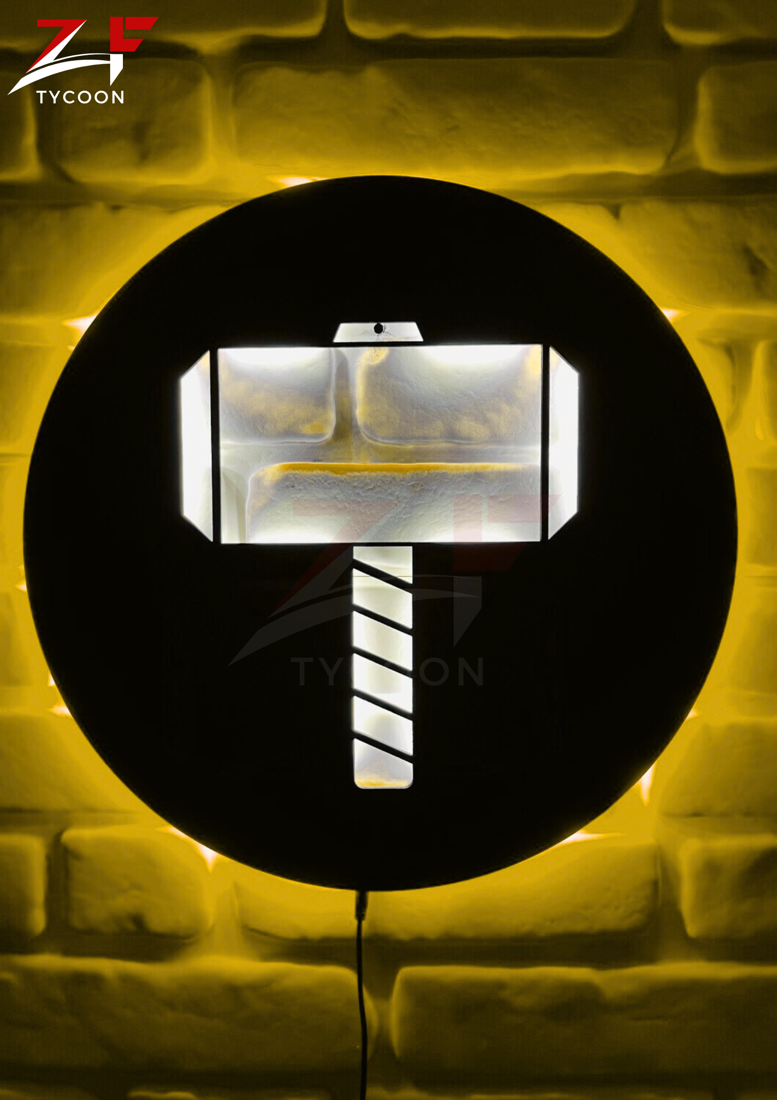 ZF Thor's Hammer | Led Wall Art