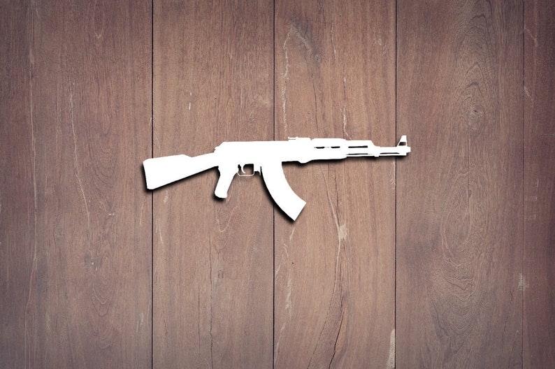 ZF AK47 Wooden Led Sign Lamp, Custom AK47 Wall Light, RGB Led Wall Lights, Custom Wall Sign, Game Room Led Light, Home Decor, Birthday Gift