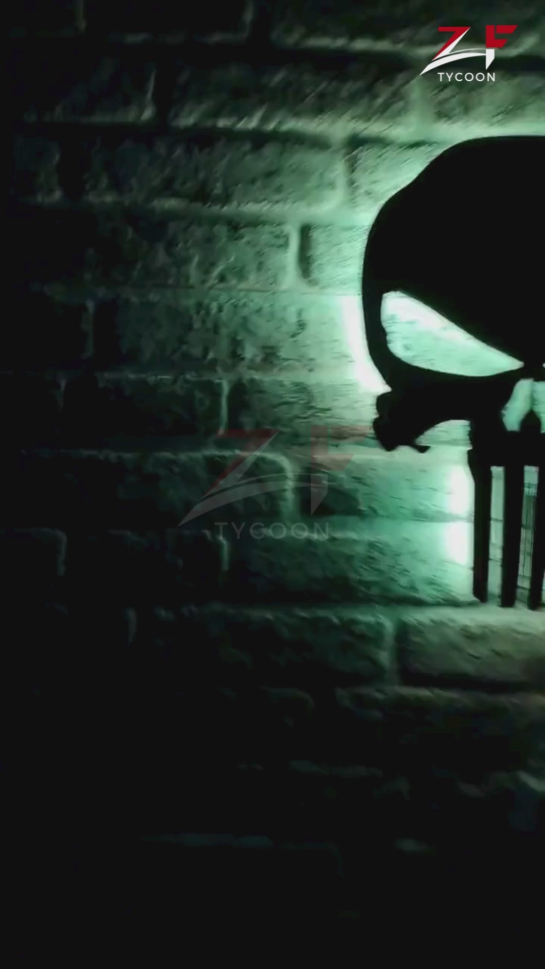ZF Punisher Led Sign - Punisher Skull 3D LED Wall Lamp Led Light - Decor 7mm Thickness wood imported SheetPunisher Light Wall Decor - Gifts For Her - Christmas Gift
