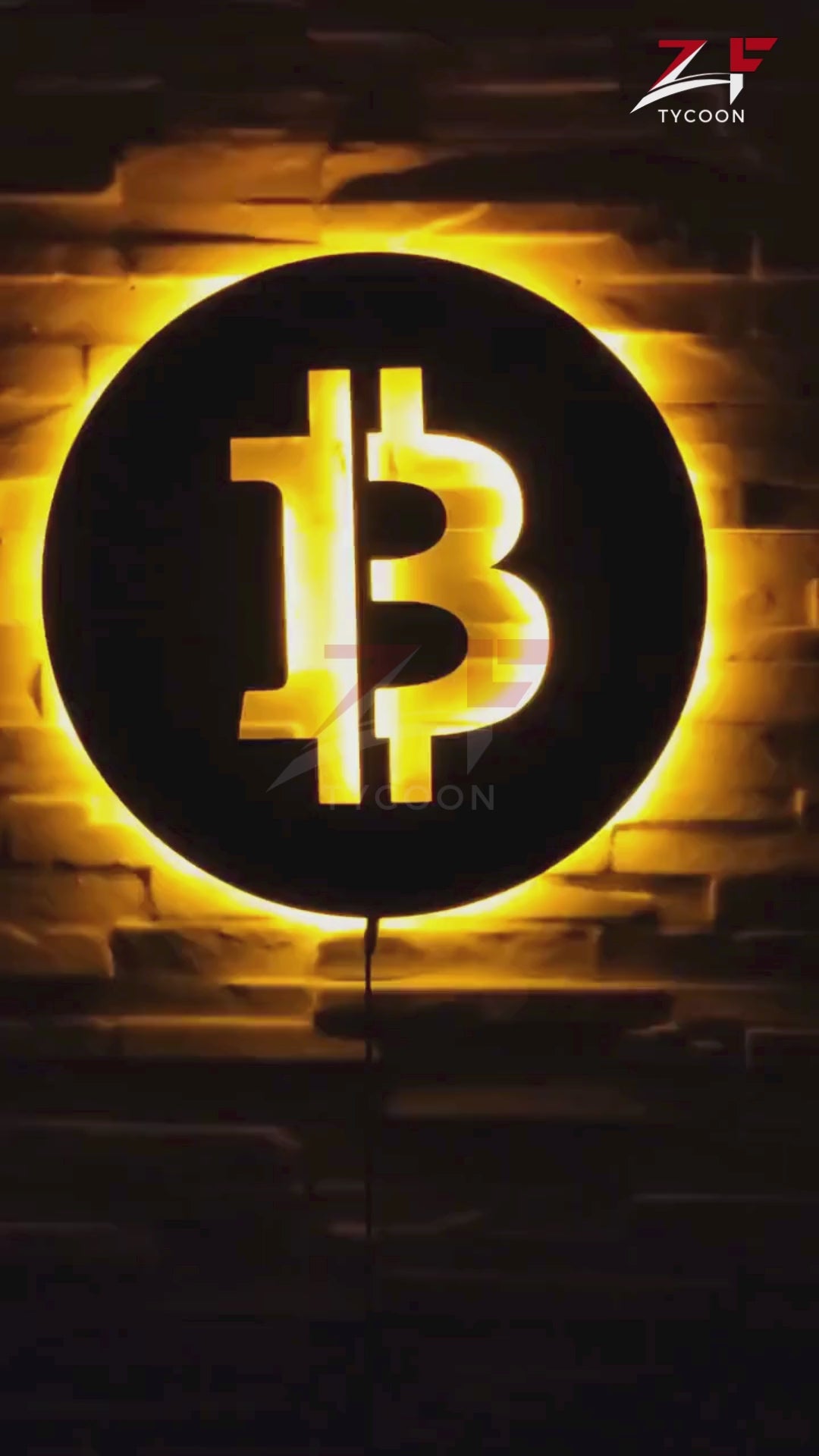 ZF BTC wood wall Wooden 7mm Thickness Imported Sheet LED Wall Light art with rgb led light, home decor, wooden office decor with light, sign, BTC wall decor