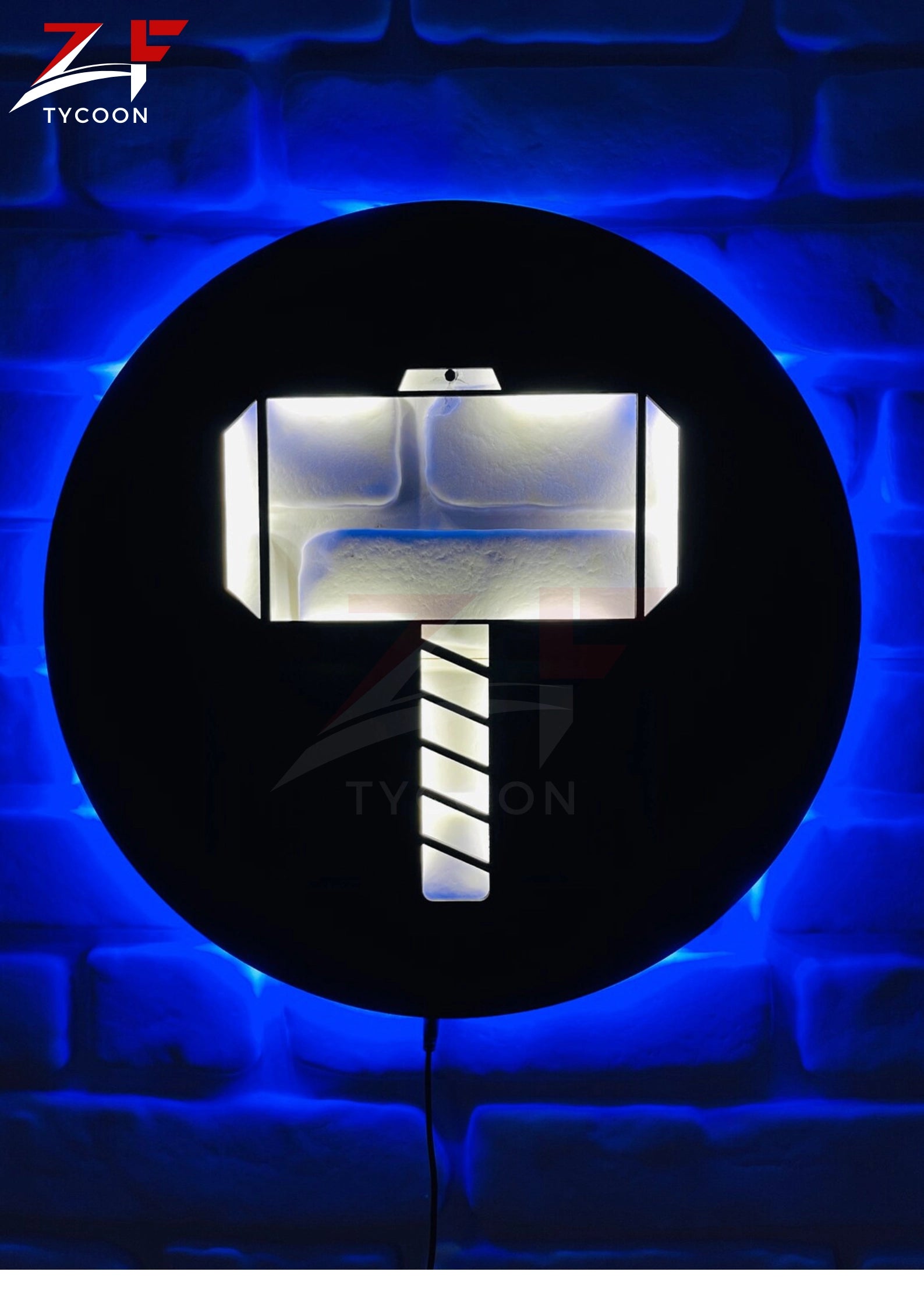 ZF Thor's Hammer | Led Wall Art