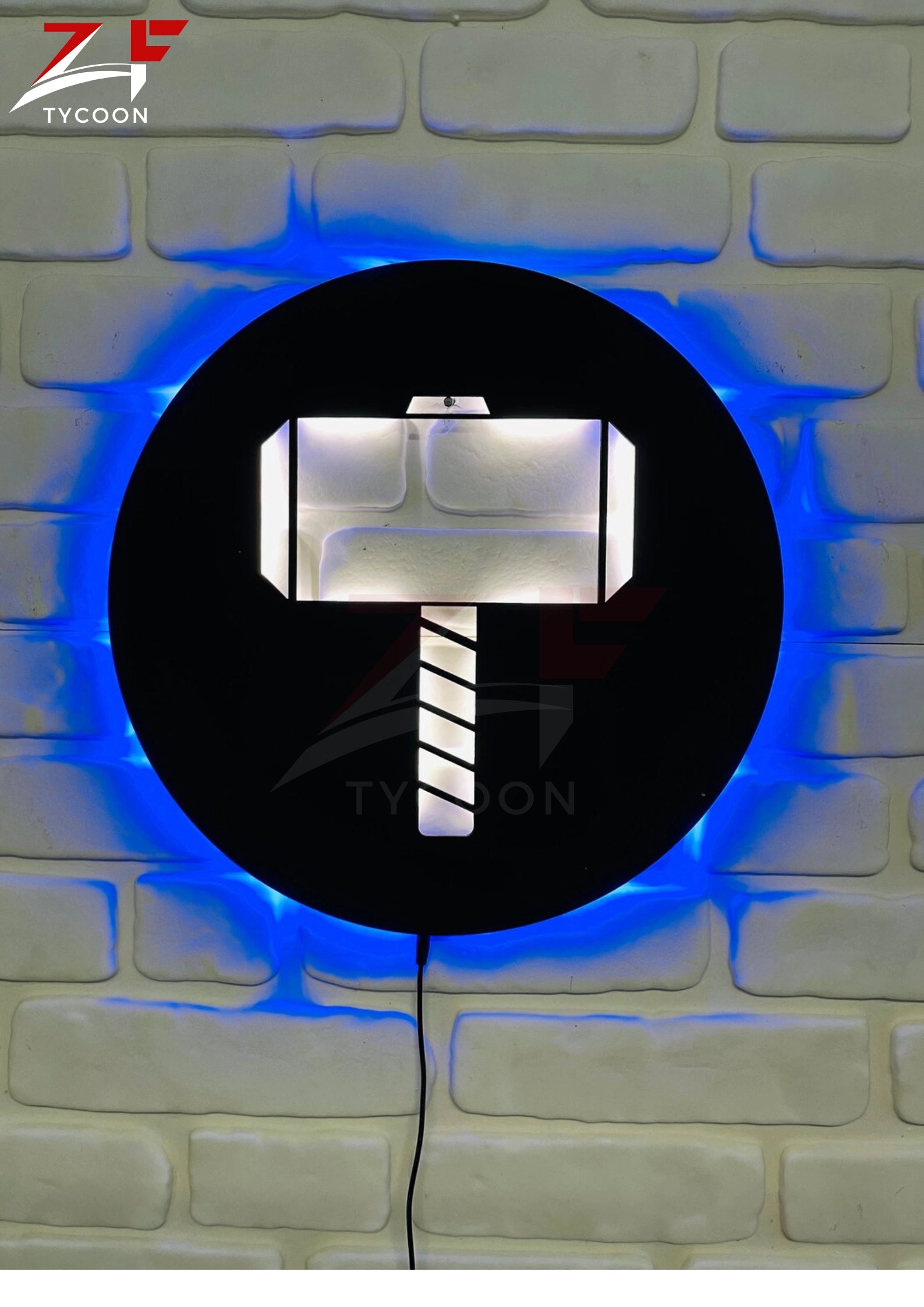 ZF Thor's Hammer | Led Wall Art